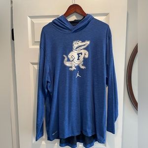 Nike Dri-Fit Men’s XXL Florida Gators Hooded Long Sleeve Shirt